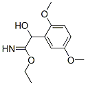 Benzeneethanimidic  acid,  -alpha--hydroxy-2,5-dimethoxy-,  ethyl  ester  (9CI) Struktur