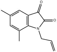 1H-Indole-2,3-dione, 5,7-dimethyl-1-(2-propenyl)- (9CI) Struktur