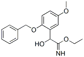 Benzeneethanimidic  acid,  -alpha--hydroxy-5-methoxy-2-(phenylmethoxy)-,  ethyl  ester  (9CI) Struktur