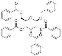 BENZYL-2-BENZAMIDO-3,4,6-TRI-O-BENZOYL-2-DEOXY-BETA-D-GLUCOPYRANOSIDE Struktur