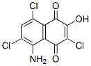 1,4-Naphthalenedione,  5-amino-3,6,8-trichloro-2-hydroxy- Struktur