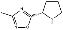 (S)-3-Methyl-5-(2-pyrrolidinyl)-1,2,4-oxadiazole Struktur