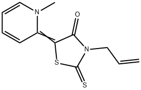 2-THIOXO-3-ALLYL-2-4-OXO-5-(N-METHYL-PYRID-2-YLIDEN)-1,3-THIAZOLDINE Struktur