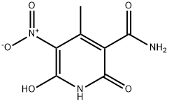 3-Pyridinecarboxamide, 1,2-dihydro-6-hydroxy-4-methyl-5-nitro-2-oxo- (9CI) Struktur