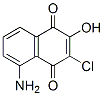 1,4-Naphthalenedione,  5-amino-3-chloro-2-hydroxy- Struktur