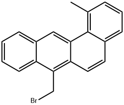 Benz(a)anthracene, 7-bromomethyl-1-methyl- Struktur