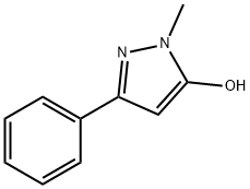 1-Methyl-3-phenyl-1H-pyrazol-5-ol Struktur