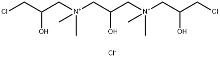 (2-hydroxytrimethylene)bis[(3-chloro-2-hydroxypropyl)dimethylammonium] dichloride Struktur