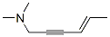 4-Hexen-2-yn-1-amine,N,N-dimethyl-,(4E)-(9CI) Struktur