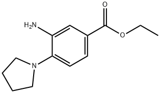 Ethyl 3-amino-4-(1-pyrrolidinyl)benzoate Struktur