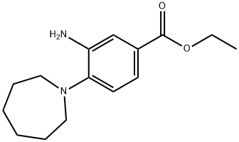 Ethyl 3-amino-4-(1-azepanyl)benzoate Struktur