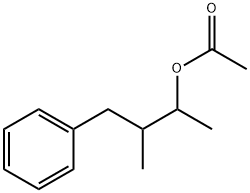 1,2-dimethyl-3-phenylpropyl acetate Struktur