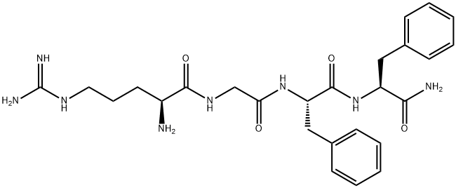 Arg-gly-phe-phe-NH2 Struktur