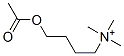 (4-acetoxybutyl)trimethylammonium Struktur