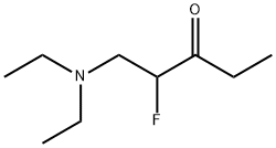 3-Pentanone,  1-(diethylamino)-2-fluoro- Struktur