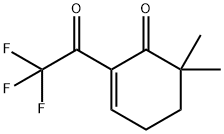 2-Cyclohexen-1-one, 6,6-dimethyl-2-(trifluoroacetyl)- (9CI) Struktur