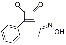 3-Cyclobutene-1,2-dione, 3-[1-(hydroxyimino)ethyl]-4-phenyl- (9CI) Struktur