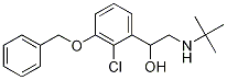 1-(3-(benzyloxy)-2-chlorophenyl)-2-(tert-butylaMino)ethanol Struktur