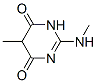 4,6(1H,5H)-Pyrimidinedione, 5-methyl-2-(methylamino)- (9CI) Struktur