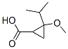 Cyclopropanecarboxylic acid, 2-methoxy-2-(1-methylethyl)- (9CI) Struktur