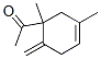 Ethanone, 1-(1,3-dimethyl-6-methylene-3-cyclohexen-1-yl)- (9CI) Struktur