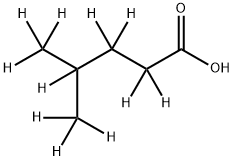 4-METHYLPENTANOIC-D11 ACID Struktur