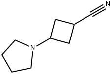 Cyclobutanecarbonitrile, 3-(1-pyrrolidinyl)- (9CI) Struktur