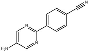 Benzonitrile, 4-(5-amino-2-pyrimidinyl)- (9CI) Struktur