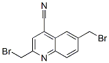 4-Quinolinecarbonitrile,  2,6-bis(bromomethyl)- Struktur