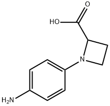 1-(4-AMINOPHENYL)-2-AZETIDINECARBOXYLIC ACID Struktur