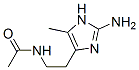 Acetamide,  N-[2-(2-amino-5-methyl-1H-imidazol-4-yl)ethyl]-  (9CI) Struktur