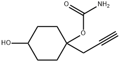 1,4-Cyclohexanediol,1-(2-propynyl)-,1-carbamate(9CI) Struktur