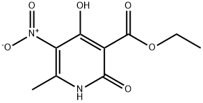 ethyl 2,4-dihydroxy-6-Methyl-5-nitronicotinate Struktur