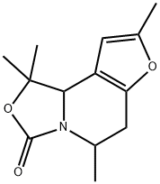 3H-Furo[3,2-c]oxazolo[3,4-a]pyridin-3-one,  1,5,6,9b-tetrahydro-1,1,5,8-tetramethyl- Struktur