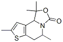 3H-Oxazolo[3,4-a]thieno[3,2-c]pyridin-3-one,  1,5,6,9b-tetrahydro-1,1,5,8-tetramethyl- Struktur