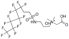 carboxymethyldimethyl-3-[[(3,3,4,4,5,5,6,6,7,7,8,8,8-tridecafluorooctyl)sulphonyl]amino]propylammonium hydroxide Struktur