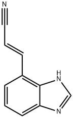 2-Propenenitrile,3-(1H-benzimidazol-4-yl)-,(2E)-(9CI) Struktur