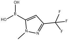 1-METHYL-3-TRIFLUOROMETHYLPYRAZOLE-5-BORONIC ACID Struktur