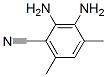 Benzonitrile,  2,3-diamino-4,6-dimethyl- Struktur