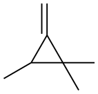 1,1,2-Trimethyl-3-methylenecyclopropane Struktur