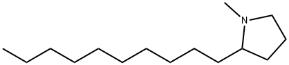 2-Decyl-1-methylpyrrolidine Struktur