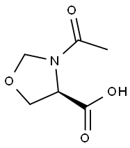 4-Oxazolidinecarboxylic acid, 3-acetyl-, (4R)- (9CI) Struktur