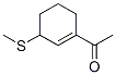 Ethanone, 1-[3-(methylthio)-1-cyclohexen-1-yl]- (9CI) Struktur