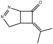 2,3-Diazabicyclo[3.2.0]hept-2-en-7-one,  6-(1-methylethylidene)- Struktur