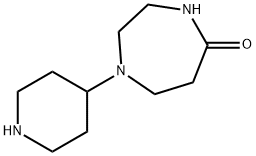 1-(PIPERIDIN-4-YL)-1,4-DIAZEPAN-5-ONE Struktur