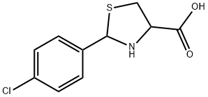 2-(4-CHLORO-PHENYL)-THIAZOLIDINE-4-CARBOXYLIC ACID Struktur