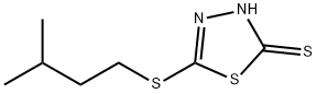 5-(3-Methyl-butylsulfanyl)-[1,3,4]thiadiazole-2-thiol Struktur