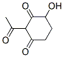 1,3-Cyclohexanedione, 2-acetyl-4-hydroxy- (9CI) Struktur