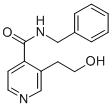 3-(2-Hydroxyethyl)-N-(phenylmethyl)-4-pyridinecarboxamide Struktur