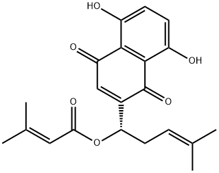 BETA, BETA-DIMETHYLACRYLALKANNIN Struktur